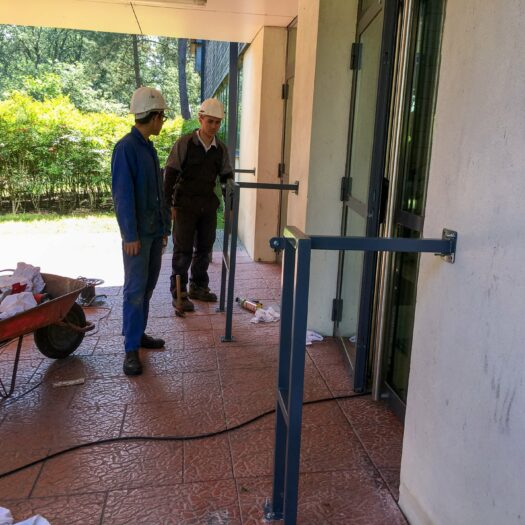 Réalisation d'un portillon d'accès
