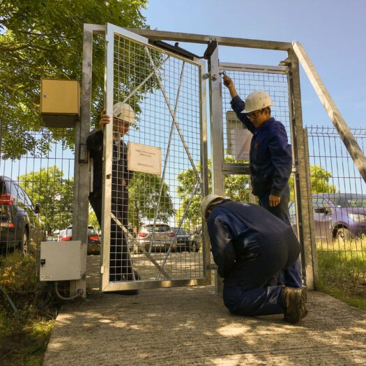 Réalisation d'un portillon d'accès