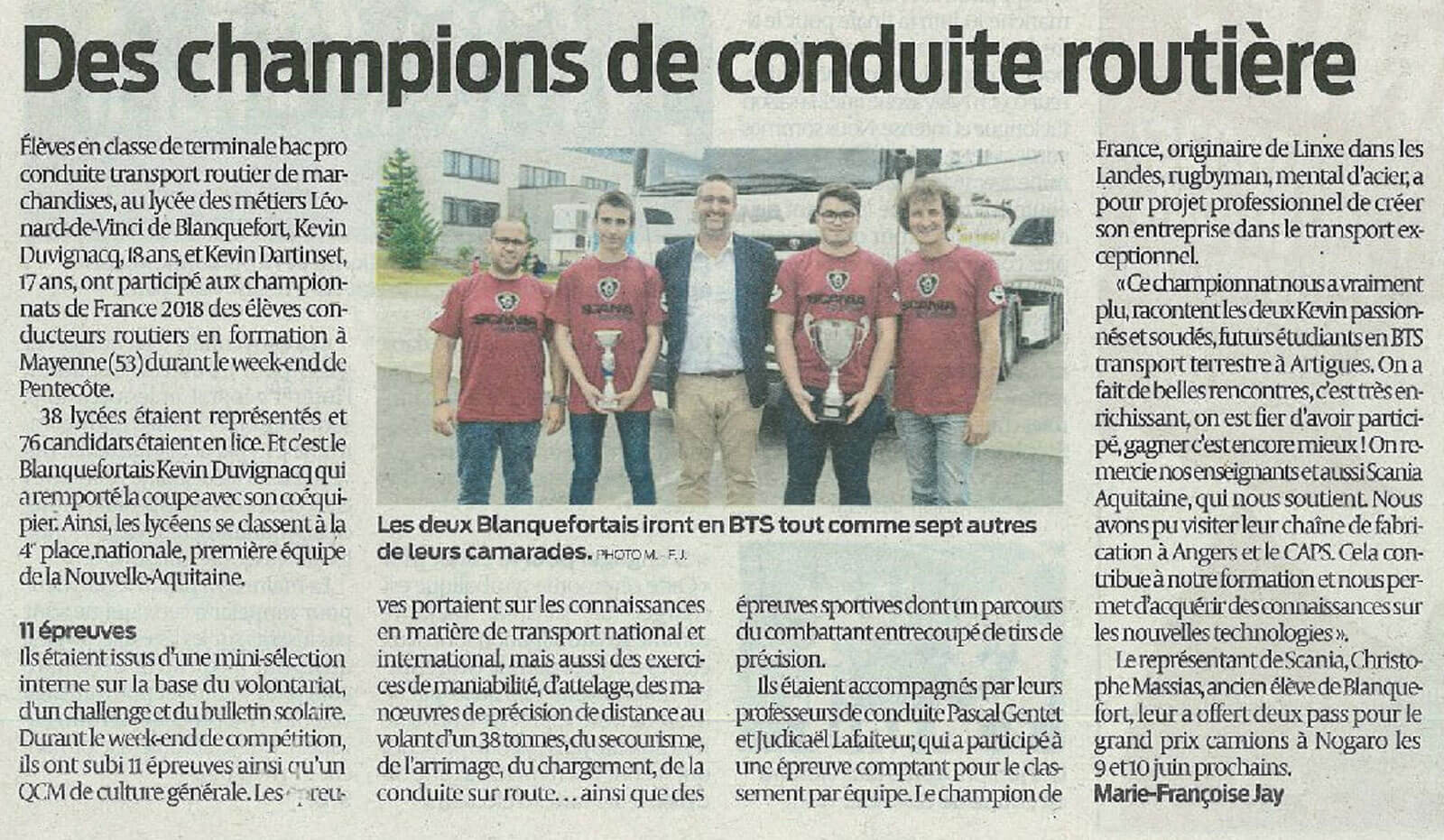 Sud-Ouest - 2018