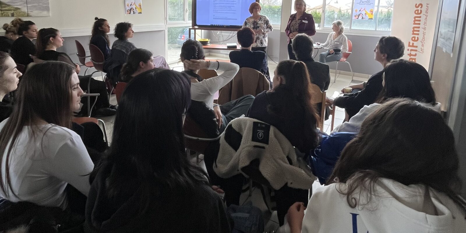 table ronde la place des femmes dans le BTP Lycée Léonard de Vinci Blanquefort