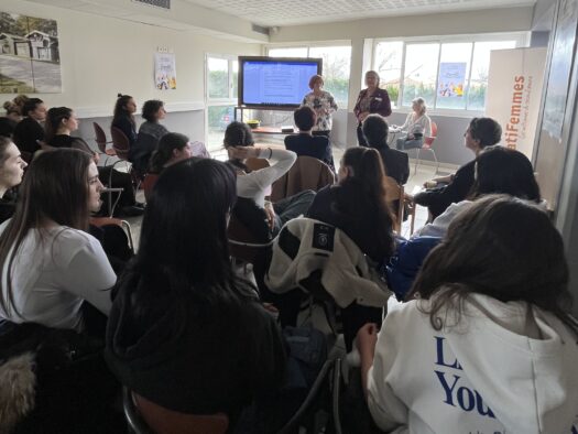 table ronde la place des femmes dans le BTP Lycée Léonard de Vinci Blanquefort