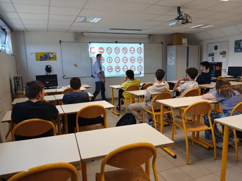 Prévention sécurité routière Lycée Léonard de Vinci Blanquefort